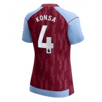 Dres Aston Villa Ezri Konsa #4 Domaci za Žensko 2023-24 Kratak Rukav